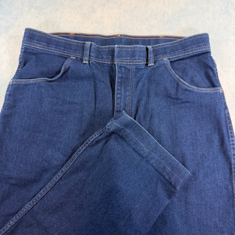 Wrangler Jeans Mens 38x30 Blue Excellent Vintage USA Straight Leg 85498PS